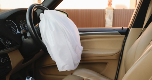 Airbag deployed in RTA