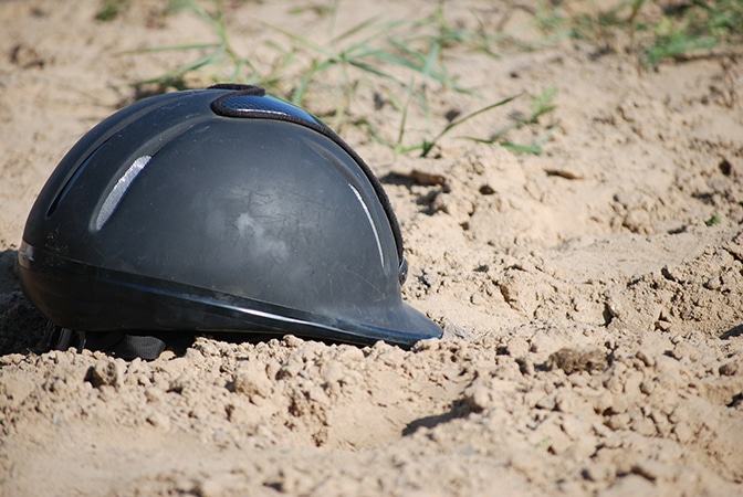 horse riding helmet