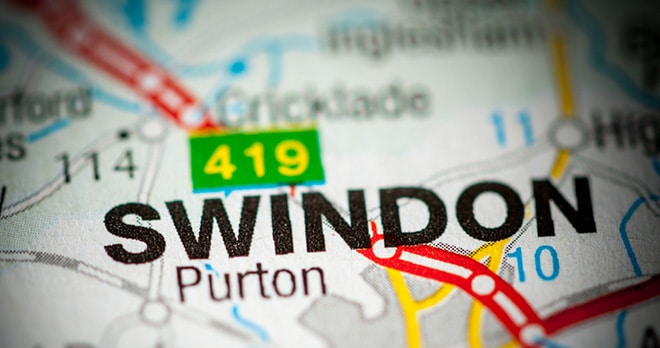 Swindon on the map
