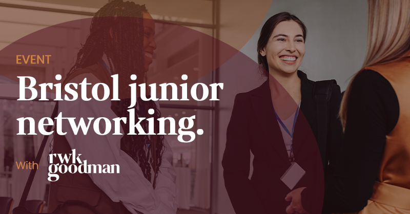 Bristol junior networking with RWK Goodman